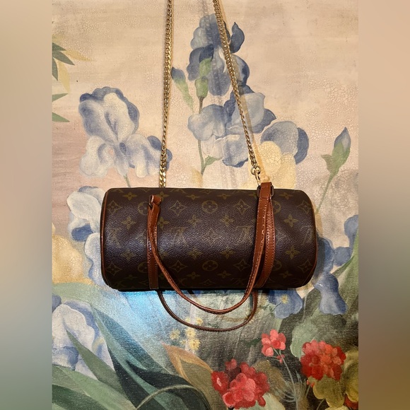 LOUIS VUITTON PAPILLON BROWN BARREL BAG CHAIN NOT INCLUDED - Picture 11 of 15